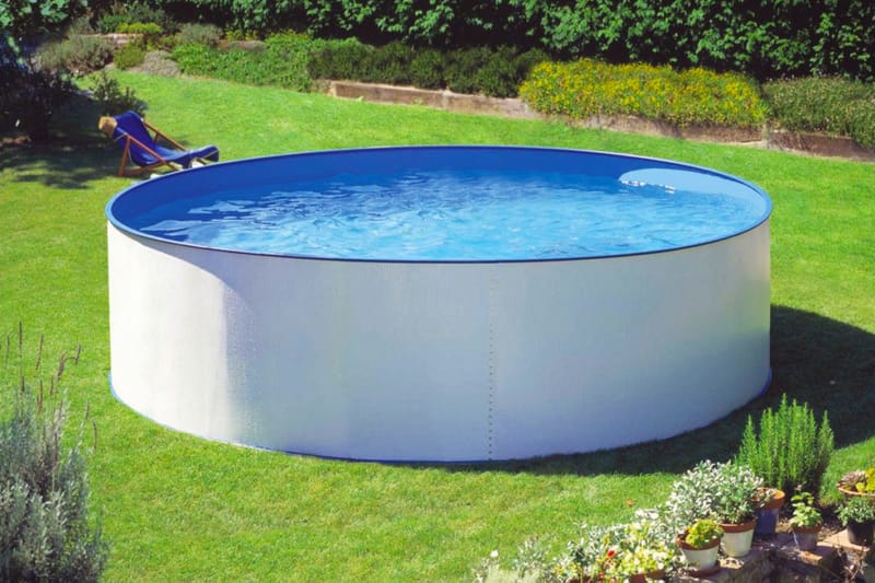 Ancona Premium Fritstående pool - Ø450 cm - Fritstående pool