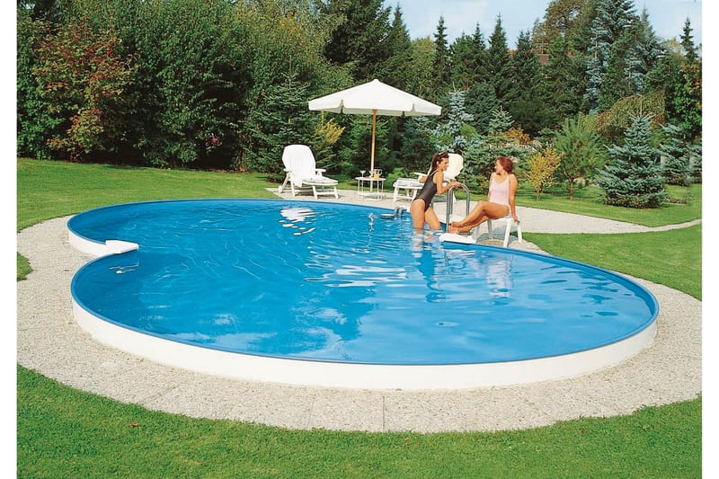 Overjordisk pool Planet Pool Planet Pool Stålvægspool Premium Otteform 6,25x3,6x1,5 m Indb Vit - Have - Udendørsbad - Pool - Fritstående pool
