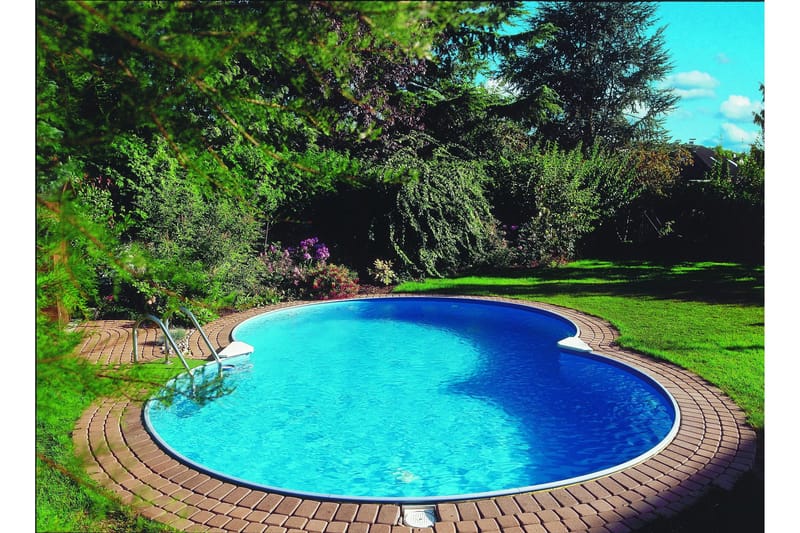 Overjordisk pool Planet Pool Planet Pool Stålvægspool Premium Otteform 6,25x3,6x1,5 m Indb Vit - Have - Udendørsbad - Pool - Fritstående pool