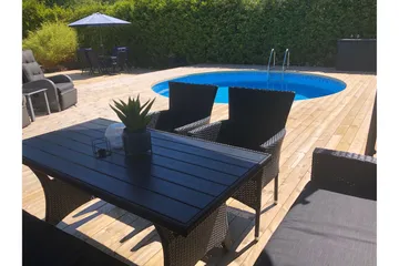 Stålvægspool Premium Rund 3,5x1,2m Indbygget L:Blå 0.6 Blå - Planet Pool - Have - Udendørsbad - Pool - Fritstående pool