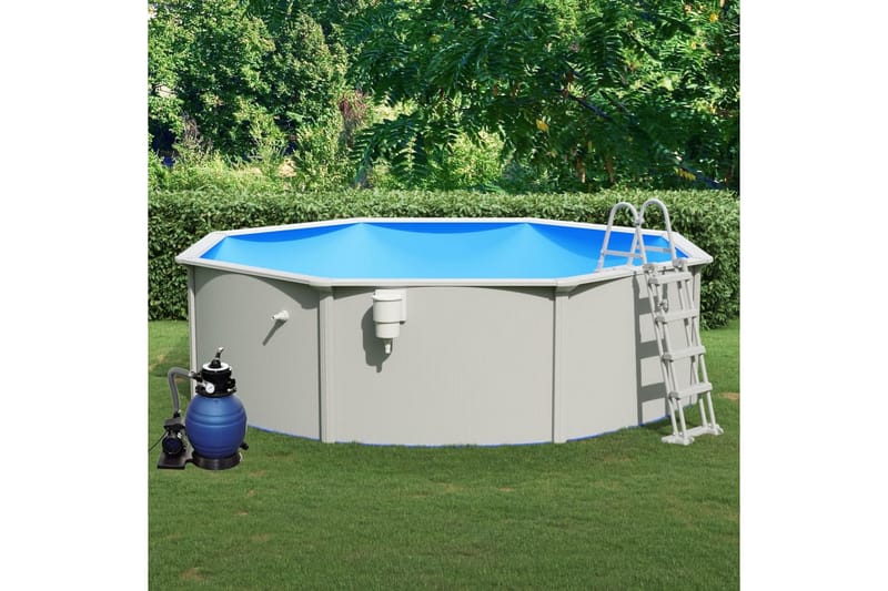 swimmingpool med sandfilterpumpe og poolstige 460x120 cm - Have - Udendørsbad - Pool - Fritstående pool