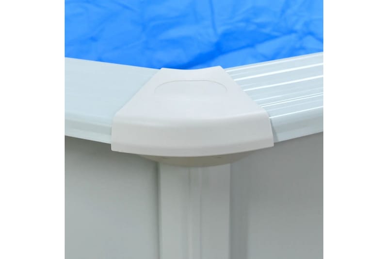 swimmingpool med stålvæg 300x120 cm hvid - Have - Udendørsbad - Pool - Fritstående pool