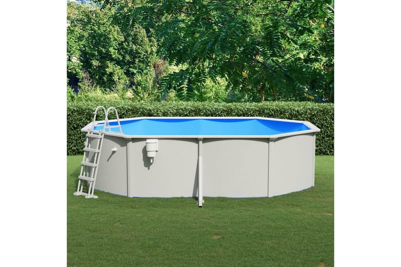 swimmingpool med poolstige 490x360x120 cm - Have - Udendørsbad - Pool - Fritstående pool