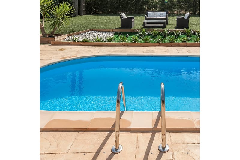 Pool Stål Swim & Fun Nedgravet Oval 600 x 320 x 150 cm - 600 x 320 x 150 cm - Have - Udendørsbad - Pool - Nedgravet pool