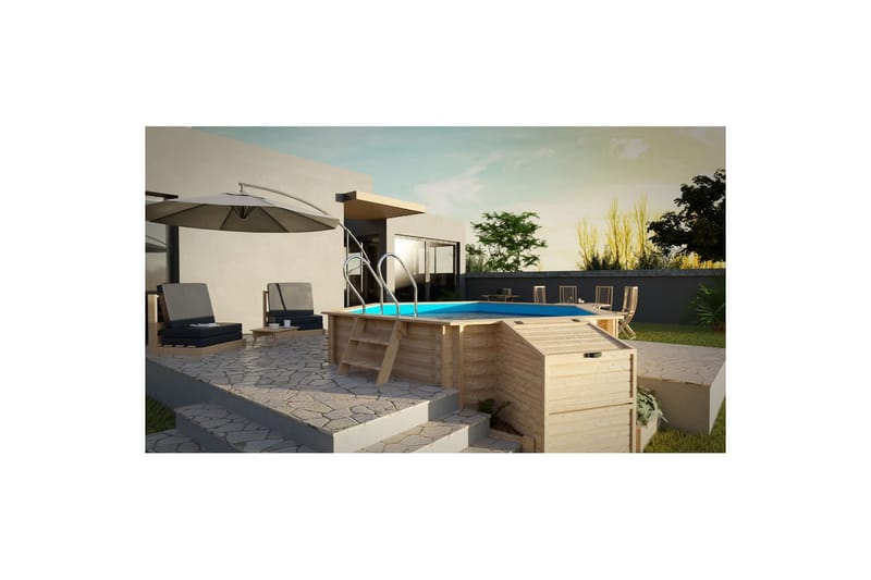 Pool Træ Zodiac Rund Vanille 2 - Have - Udendørsbad - Pool - Fritstående pool