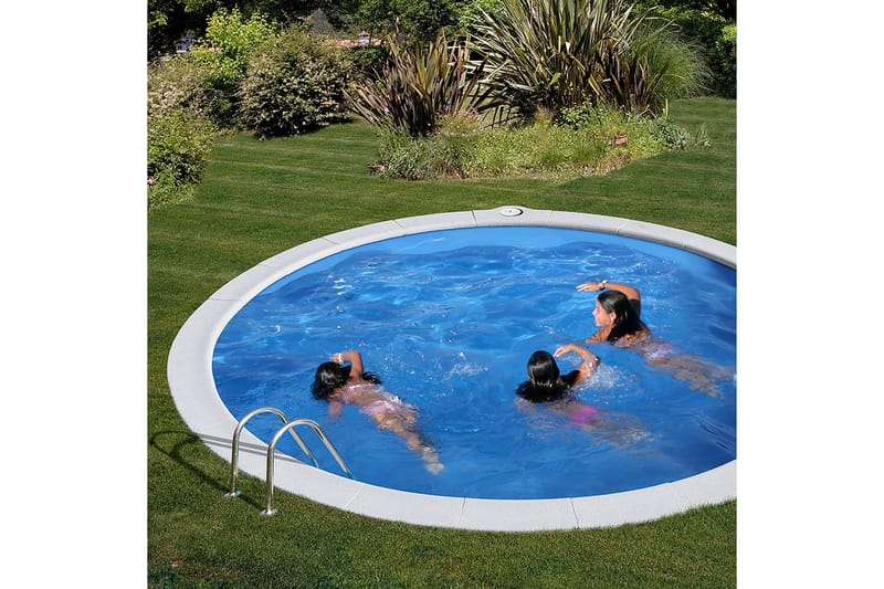 Poolpakke Nedgravet Gre Overjordisk Rund Ø420 x 150 cm - Ø420 x 150 cm - Have - Udendørsbad - Pool - Nedgravet pool