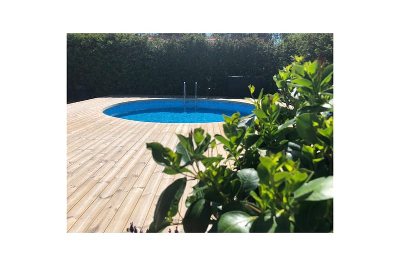 Stålvægspool Planet Pool Premium Rund Ø 3,5 m, Persia Blå, 1,2 m - Ø 3,5 m, Persia Blå, 1,2 m - Have - Udendørsbad - Pool - Fritstående pool