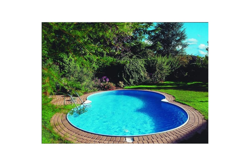 Stålvægspool Planet Pool Premium Otteformet 5,25 x 3,2 m, Blå - 5,25 x 3,2 m, Blå - Have - Udendørsbad - Pool - Fritstående pool
