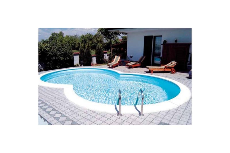 Stålvægspool Planet Pool Premium Otteformet 5,25 x 3,2 m, Blå - 5,25 x 3,2 m, Blå - Have - Udendørsbad - Pool - Fritstående pool