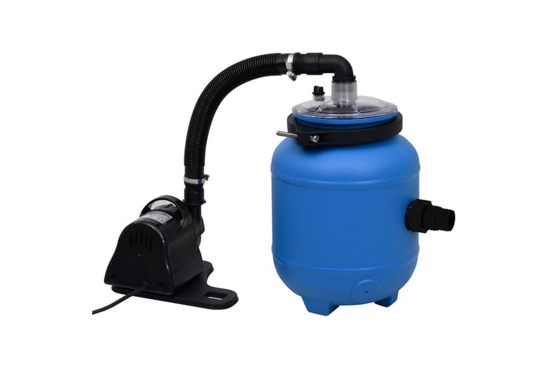 poolfilterpumpe 4 m³/t sort og blå - Cirkulationspumpe & pool pumpe