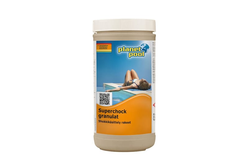 Klor Planet Pool Granulat Superchock 1 kg - 1 kg - Have - Udendørsbad - Poolrengøring - Pool kemi og klortabletter