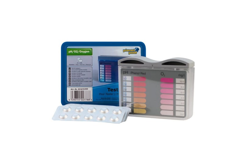Måleinstrument Planet Pool Mini Pool Tester (pH/Aktivt Ilt) inkl. 40 tabletter, undefined
