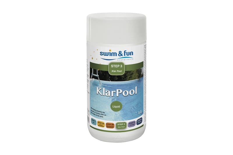 Swim & Fun Klar pool 1 Liter - Algemiddel - Pool kemi og klortabletter
