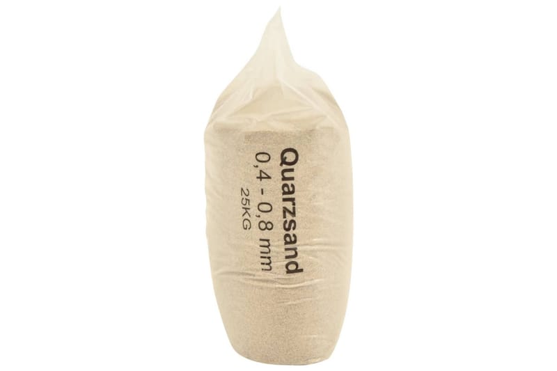 Filtersand 25 Kg 0,4-0,8 Mm - Have - Udendørsbad - Poolrengøring - Sandfilter