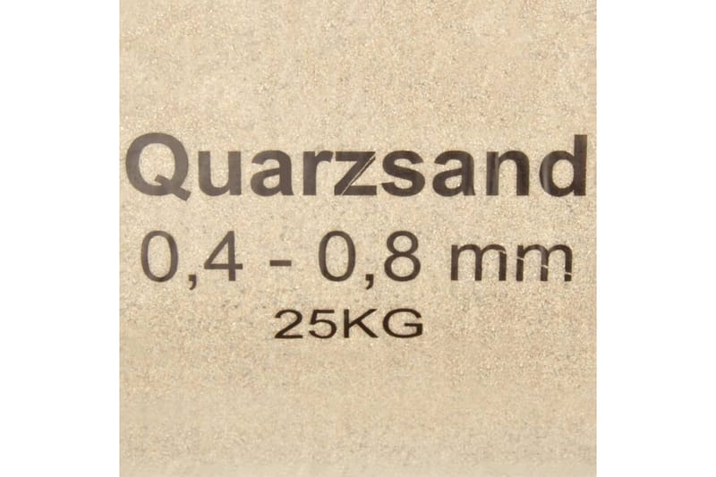 Filtersand 25 Kg 0,4-0,8 Mm - Have - Udendørsbad - Poolrengøring - Sandfilter