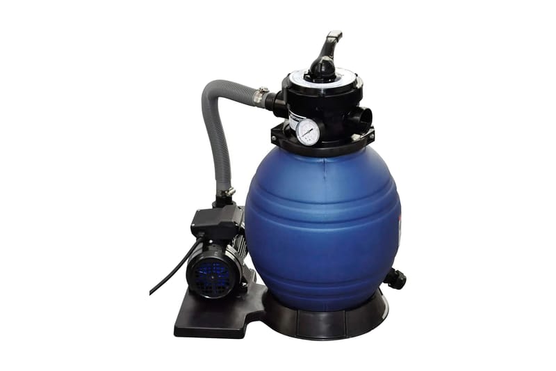 Sandfilterpumpe 2 Stk. 400 W 11000 L/T - Blå - Have - Udendørsbad - Poolrengøring - Sandfilter