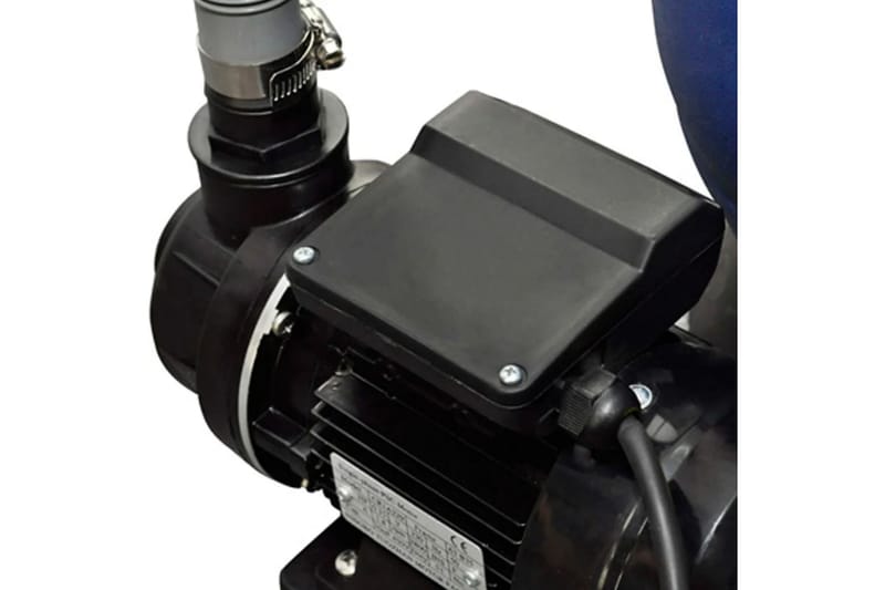 Sandfilterpumpe 400 W 11000 L/T - Blå - Have - Udendørsbad - Poolrengøring - Sandfilter