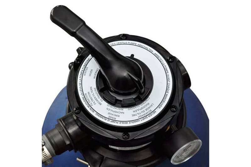 Sandfilterpumpe 400 W 11000 L/T - Blå - Have - Udendørsbad - Poolrengøring - Sandfilter