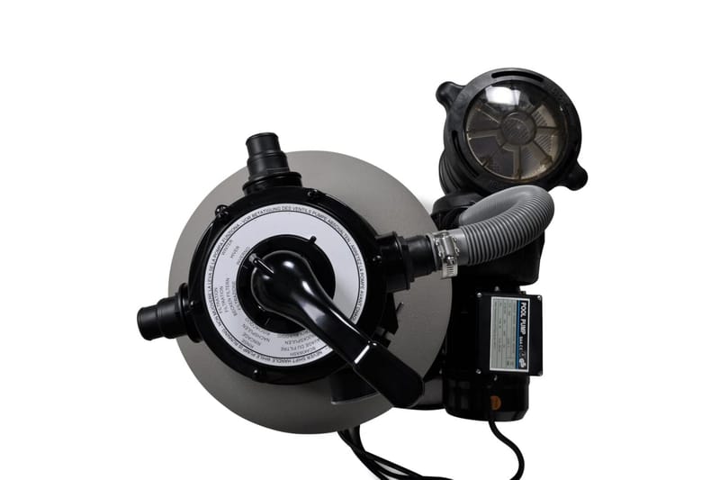 Sandfilterpumpe 600 W 17000 L/T - Grå - Have - Udendørsbad - Poolrengøring - Sandfilter