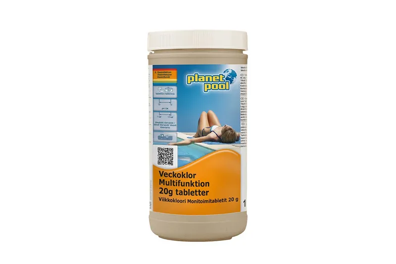 Vandpleje Planet Pool Ugeklor Multifuntion 20 g stk. 1 kg, undefined