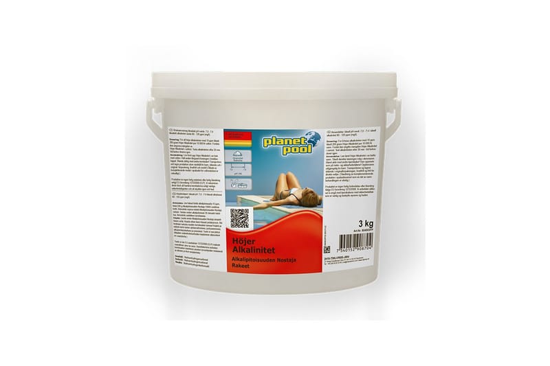 Vandpleje Planet Pool Øger Alkalinitet 3 kg - Have - Udendørsbad - Poolrengøring - Pool kemi og klortabletter