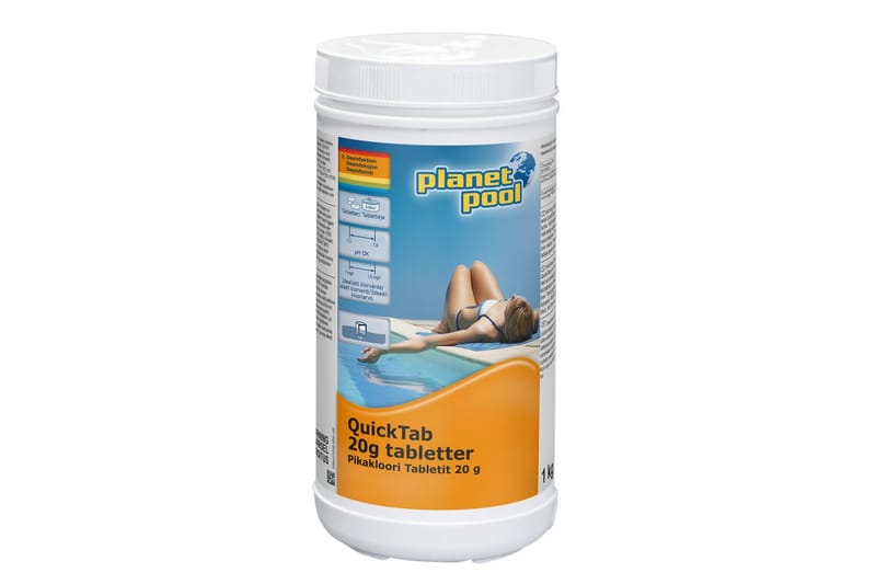 Vandpleje Planet Pool QuickTab 1 kg (20g tabletter) - Have - Udendørsbad - Poolrengøring - Pool kemi og klortabletter