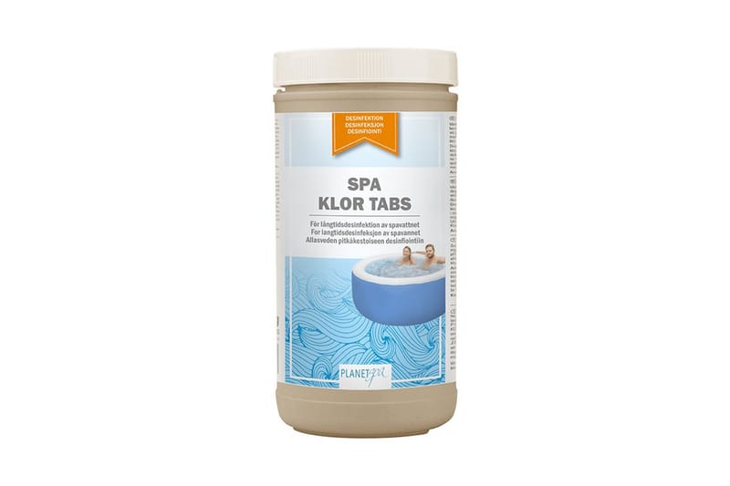 Vandpleje Planet Spa Klor Tabs 1 kg (20 g) Langtidsvirkende - Have - Udendørsbad - Poolrengøring - Spakemi & klortabletter