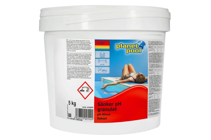 Vandpleje Planet Pool Sænker pH Granulat 3 kg - 3 kg - Have - Udendørsbad - Poolrengøring - Pool kemi og klortabletter