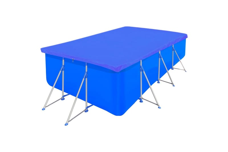 poolovertræk 2 stk. 400x207 cm 90 g/m² PE rektangulært - Blå - Have - Udendørsbad - Pooltilbehør - Øvrigt pooltilbehør