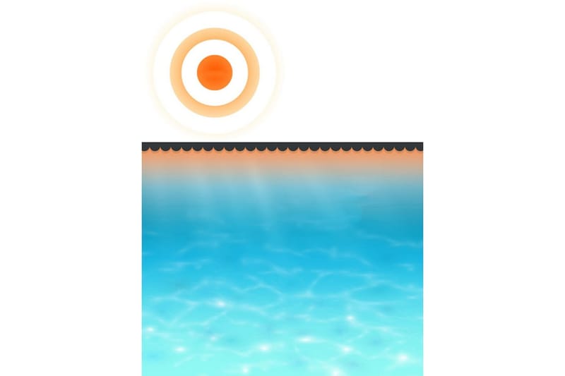 Poolovertræk 260x160 cm Pe Sort - Have - Udendørsbad - Pooltilbehør - Øvrigt pooltilbehør
