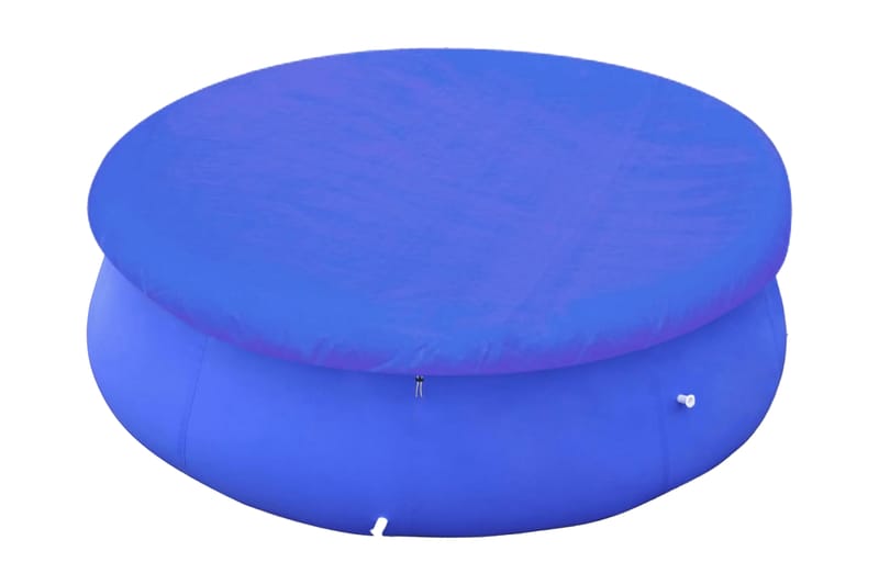 Poolovertræk Pe Rundt 360-367 Cm 90 G/M² - Blå - Øvrigt pooltilbehør - Poolovertræk & poolcover