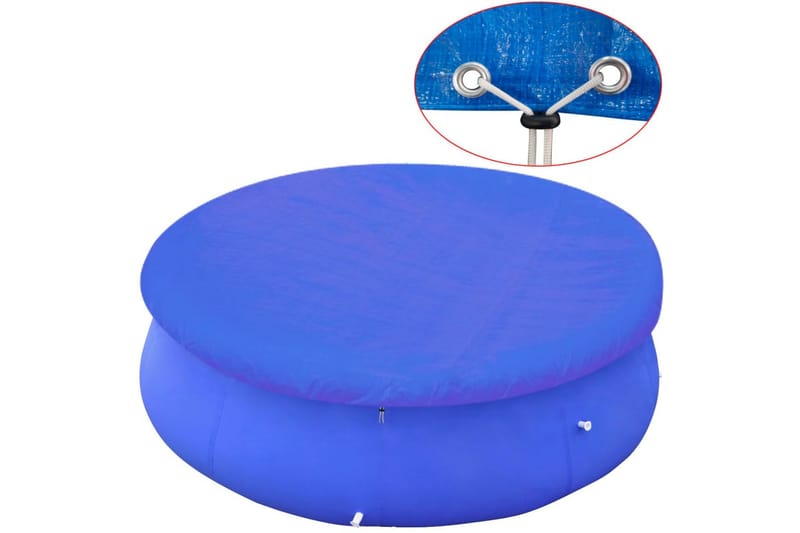 Poolovertræk Pe Rundt 450 - 457 Cm 90 G/M² - Blå - Have - Udendørsbad - Pooltilbehør - Øvrigt pooltilbehør