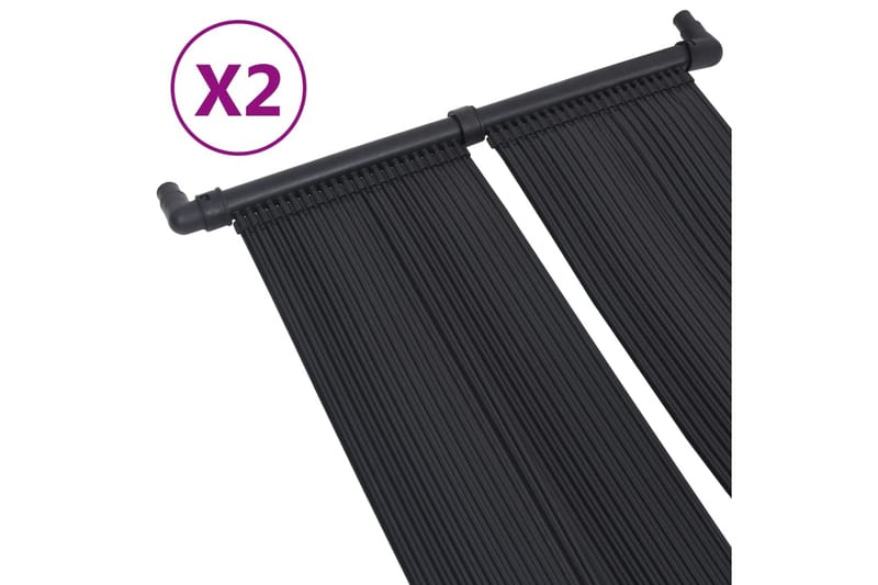 soldrevne varmepaneler 2 stk. 80x310 cm - Have - Udendørsbad - Pooltilbehør - Øvrigt pooltilbehør