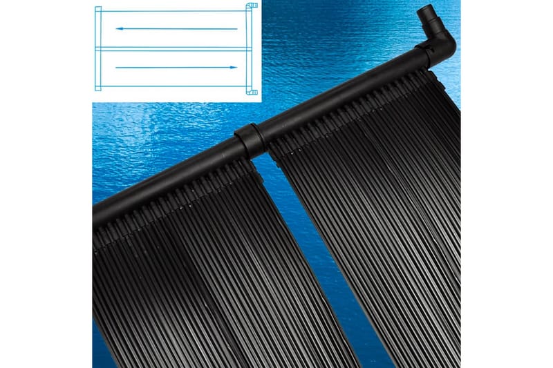 soldrevne varmepaneler til pool 6 stk. 80x620 cm - Have - Udendørsbad - Pooltilbehør - Øvrigt pooltilbehør