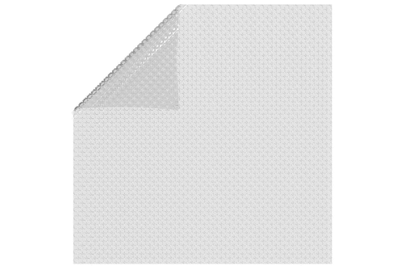flydende solopvarmet poolovertræk 488x244 cm PE grå - Grå - Pool tæppe og liner