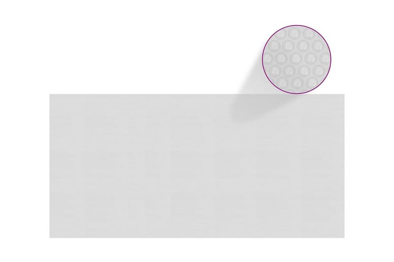 flydende solopvarmet poolovertræk 450x220 cm PE grå - Grå - Have - Udendørsbad - Pooltilbehør - Pool tæppe og liner