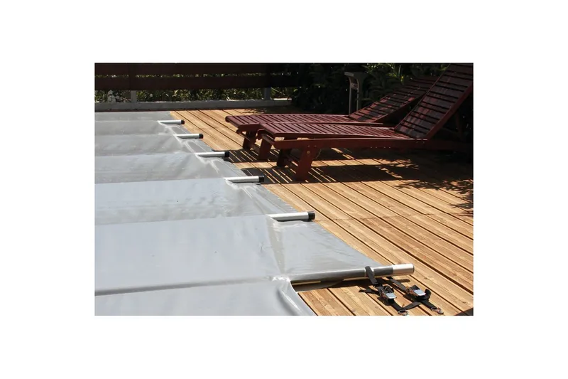 Poolbetræk Overdæk Planet Pool Premium B2.1 Passer til rektangulær pool (6 x 3 m), Grå - Passer til rektangulær pool (6 x 3 m), Grå - Have - Udendørsbad - Pooltilbehør - Poolbeskyttelse - Poolovertræk & poolcover