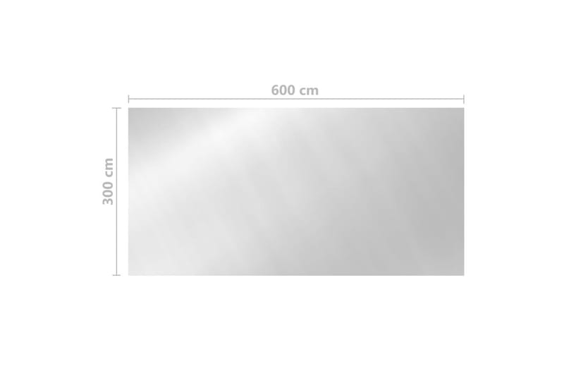 Poolovertræk 600x300 pe sølvfarvet - Sølv - Have - Udendørsbad - Pooltilbehør - Poolbeskyttelse - Poolovertræk & poolcover