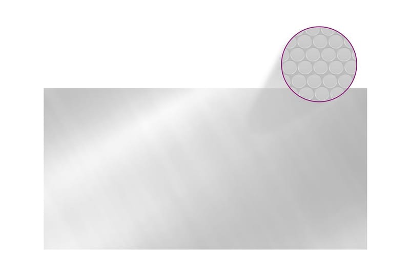 Poolovertræk 732x366 cm pe sølvfarvet - Sølv - Have - Udendørsbad - Pooltilbehør - Poolbeskyttelse - Poolovertræk & poolcover