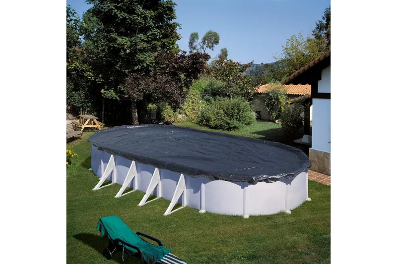 Vinterovertræk Gre Pool Cover Winter Oval 500 x 300 cm - 500 x 300 cm - Have - Udendørsbad - Pooltilbehør - Poolbeskyttelse - Poolovertræk & poolcover