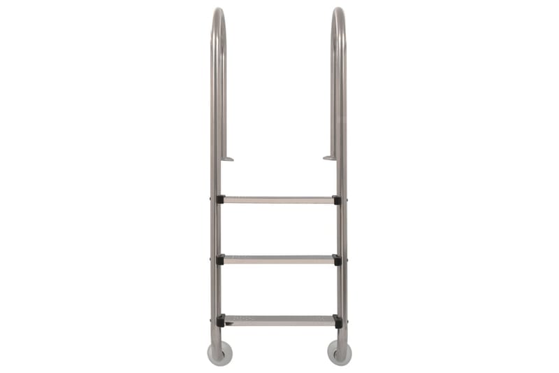 Poolstige 3 Trin Rustfrit Stål 120 Cm - Sølv - Have - Udendørsbad - Pooltilbehør - Poolstige