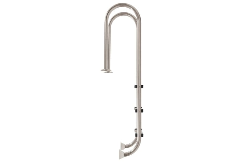 Poolstige 3 Trin Rustfrit Stål 120 Cm - Sølv - Have - Udendørsbad - Pooltilbehør - Poolstige