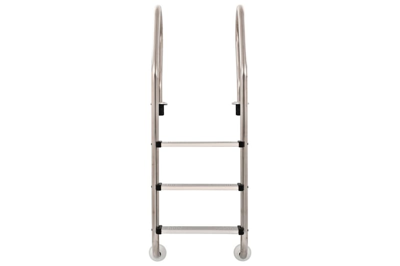 Poolstige 3 Trin Rustfrit Stål 120 Cm - Sølv - Have - Udendørsbad - Pooltilbehør - Poolstige