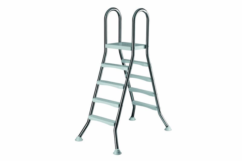 Rustfri Stige til Fritstående Pool, 2 x 4 trin
