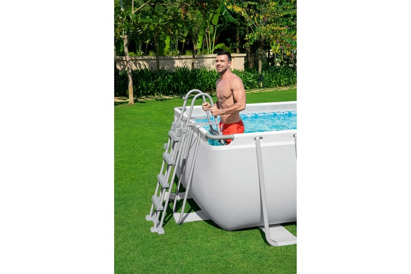 Sikkerhedsstige Fritstående pool - 122 cm - Have - Udendørsbad - Pooltilbehør - Poolstige