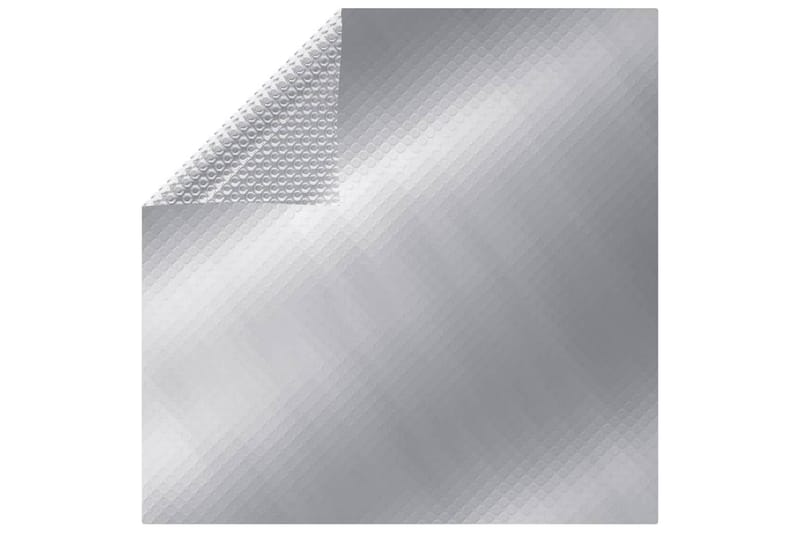 Rektangulært Poolovertræk 1000x600 cm Pe Sølvfarvet - Sølv - Pool tæppe og liner