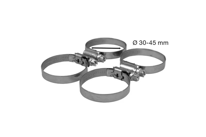 Slangeklemmer Planet Pool 4 stk 30-45 mm Rustfrit, undefined
