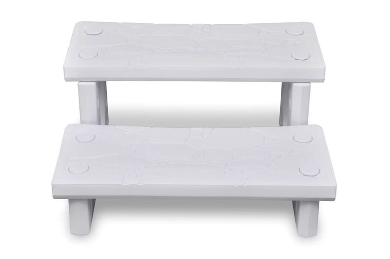 Hvide Spa Trin - Have - Udendørsbad - Pooltilbehør - Spa trapper