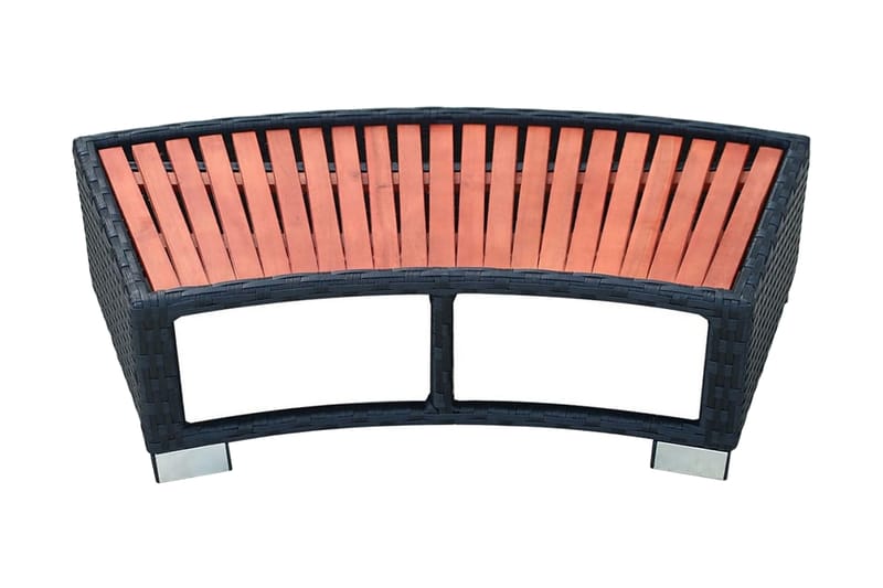 Spatrin I Polyrattan 92 X 45 X 25 Cm Sort - Sort - Have - Udendørsbad - Pooltilbehør - Spa trapper