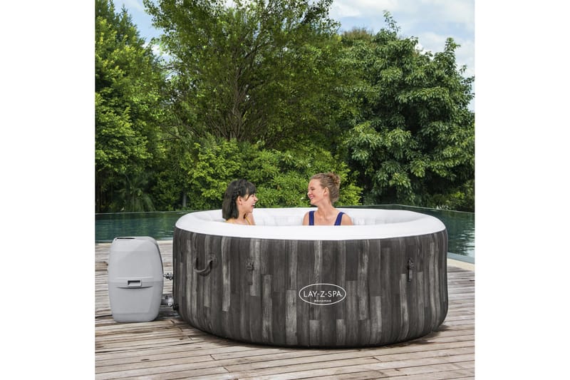 Lay-Z Spa Bahamas AirJet Oppusteligt Spabad 2-4 Personer Grå - Bestway - Have - Udendørsbad - Spabade - Oppustelige Spa